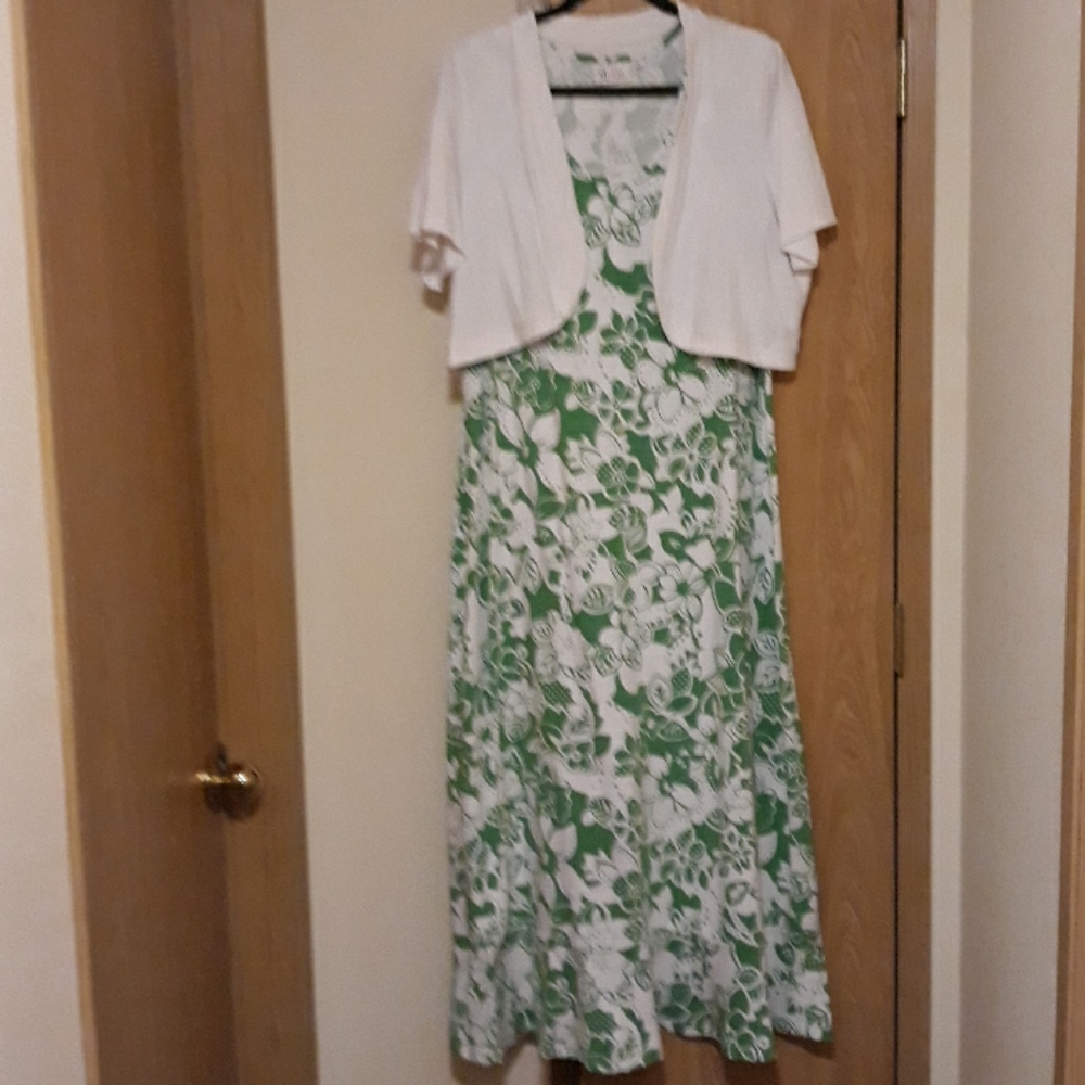 Tank dress with shrug